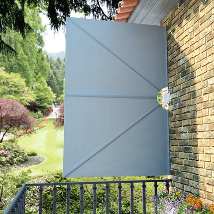 Sidomarkis för terrass grå 240x160 cm