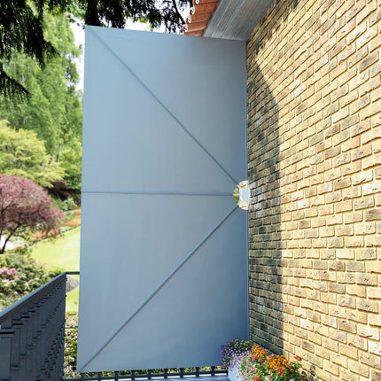 Sidomarkis för terrass grå 400x200 cm