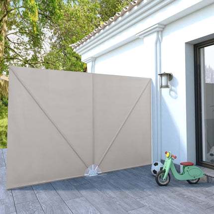 Sidomarkis för terrass gräddvit 300x200 cm