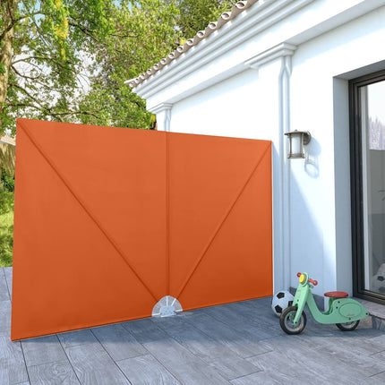 Sidomarkis för terrass terrakotta 300x200 cm
