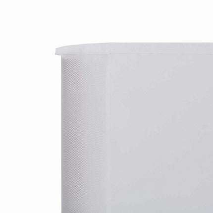 Vindskydd 3 paneler tyg 400x120 cm vit