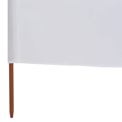 Vindskydd 3 paneler tyg 400x120 cm vit