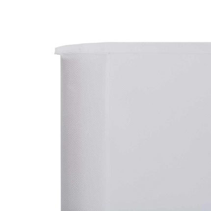 Vindskydd 6 paneler tyg 800x80 cm vit