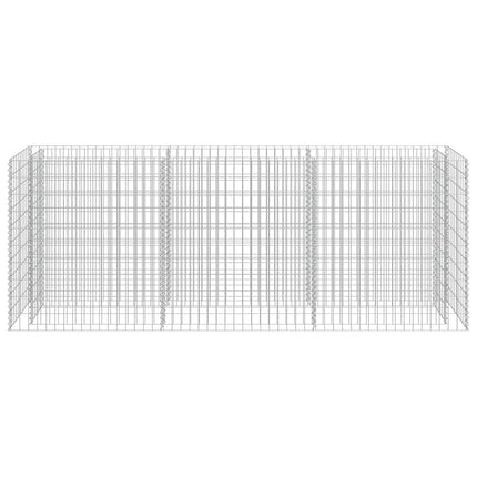 Planteringsgabion upphöjd galvaniserat stål 270x50x100 cm