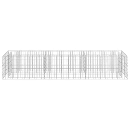Planteringsgabion upphöjd galvaniserat stål 270x50x50 cm