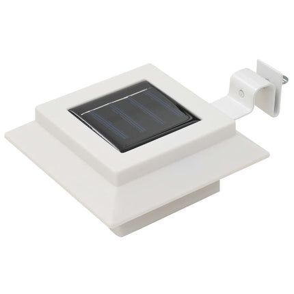 Sollampa LED set 6 st fyrkantig 12 cm vit