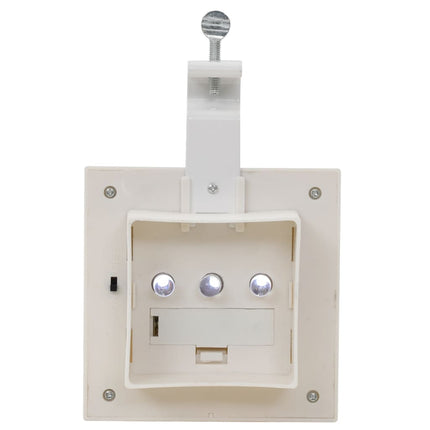 Sollampa LED set 6 st fyrkantig 12 cm vit
