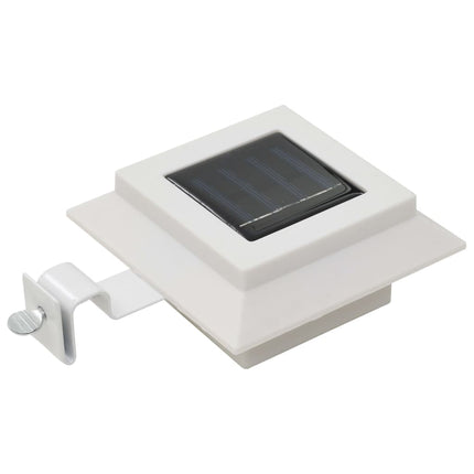 Sollampa LED set 6 st fyrkantig 12 cm vit