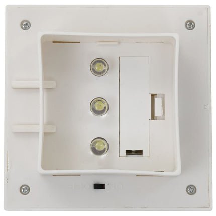 Sollampa LED set 6 st fyrkantig 12 cm vit
