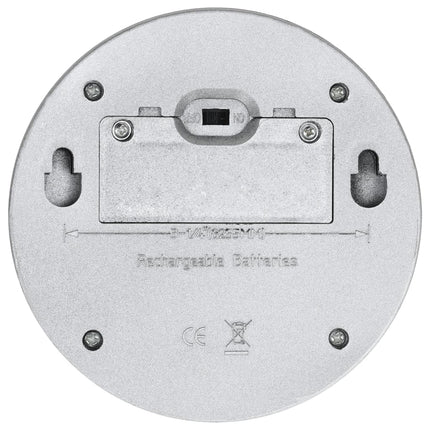 Sollampa vägg LED set 12 st rund silver