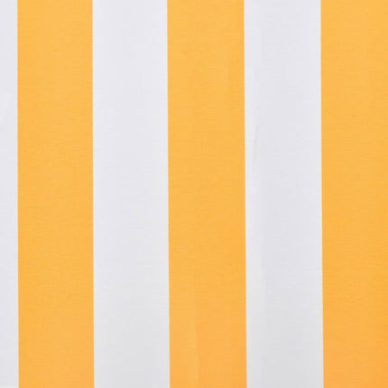 Markisduk orange & vit 5x3 m