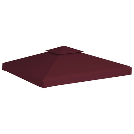 Paviljongtak med ventilering 310 g/m² 3x3 m vinröd