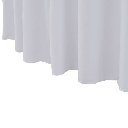 Bordsöverdrag 2 st stretch golvlångt vit 180x74 cm