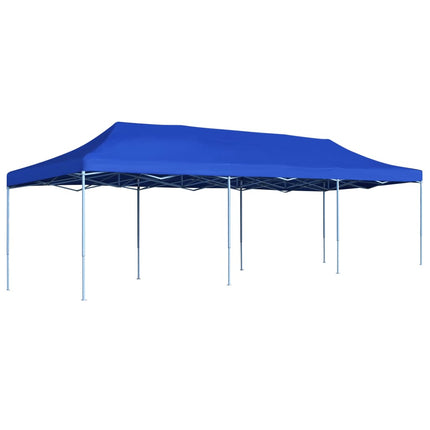 Pop-Up hopfällbart partytält blå 3x9 m