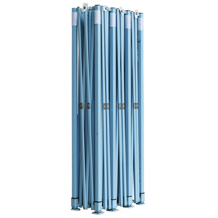 Pop-Up hopfällbart partytält med 8 sidoväggar blå 870x291x315 cm