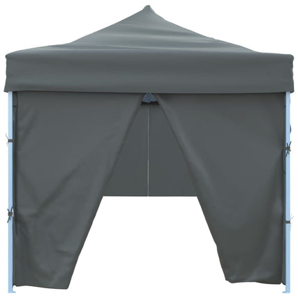 Pop-Up hopfällbart partytält med 8 sidoväggar 870x291x315 cm antracit