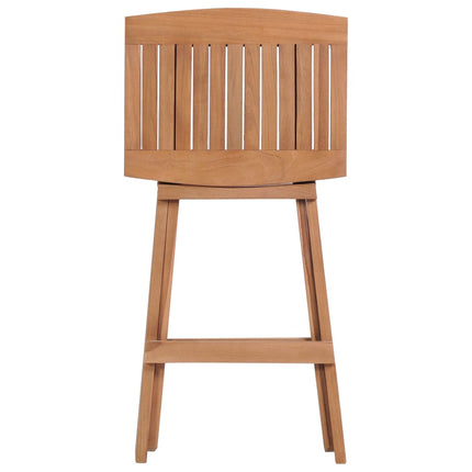 Hopfällbara barstolar 4 st massiv teak
