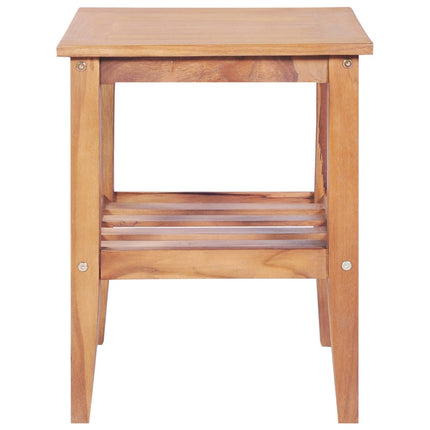 Soffbord 40x40x50 cm fyrkantigt massiv teak