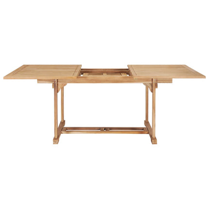 Trädgårdsbord utdragbart 150-200x100x75 cm massiv teak