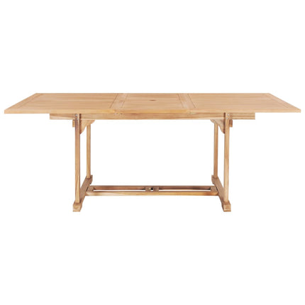 Trädgårdsbord utdragbart 150-200x100x75 cm massiv teak