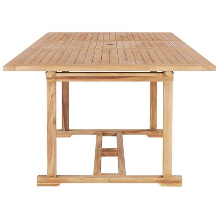 Trädgårdsbord utdragbart 150-200x100x75 cm massiv teak