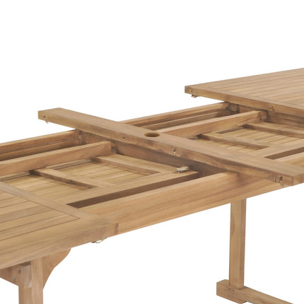 Trädgårdsbord utdragbart 180-280x100x75 cm massiv teak