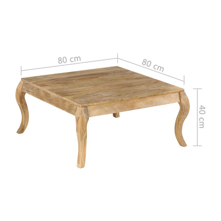 Soffbord 80x80x40 cm massivt mangoträ