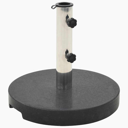 Parasollfot granit rund 20 kg svart