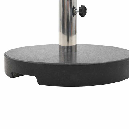 Parasollfot granit rund 20 kg svart