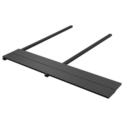 Däckbräda 4 pcs Svart WPC