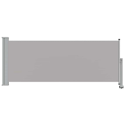 Infällbar sidomarkis 100 x 300 cm grå