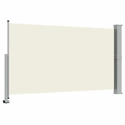 Infällbar sidomarkis 140 x 300 cm gräddvit