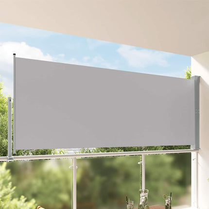 Infällbar sidomarkis 140 x 300 cm grå
