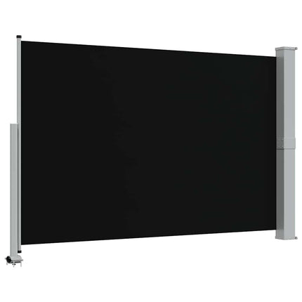 Infällbar sidomarkis 160 x 300 cm svart