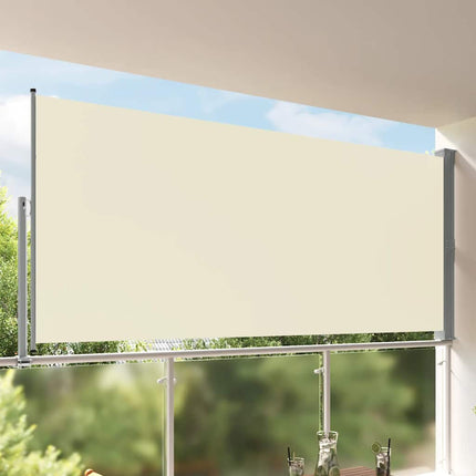 Infällbar sidomarkis 160 x 300 cm gräddvit