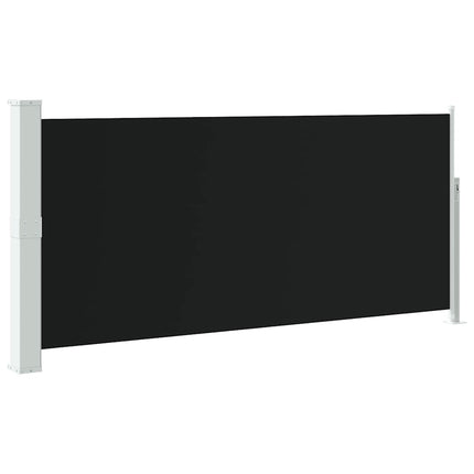 Infällbar sidomarkis 140 x 300 cm svart