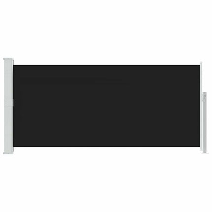 Infällbar sidomarkis 140 x 300 cm svart