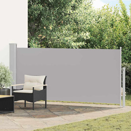 Infällbar sidomarkis 140 x 300 cm grå