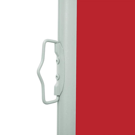 Infällbar sidomarkis 117x314 cm röd