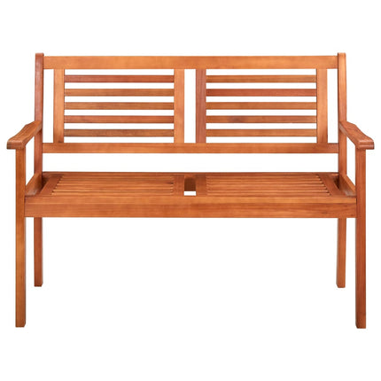 Trädgårdsbänk 2-sits 120 cm massivt eukalyptusträ