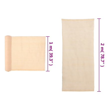 Insynsskyddsnät HDPE beige 2x10 m