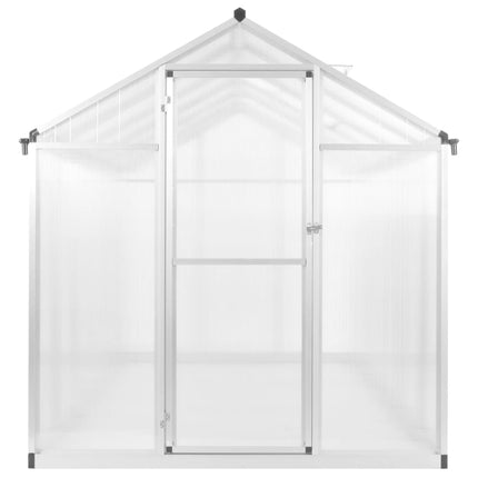 Växthus aluminium 362x190x195 cm 13,41 m³