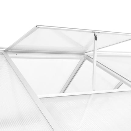 Växthus aluminium 362x190x195 cm 13,41 m³