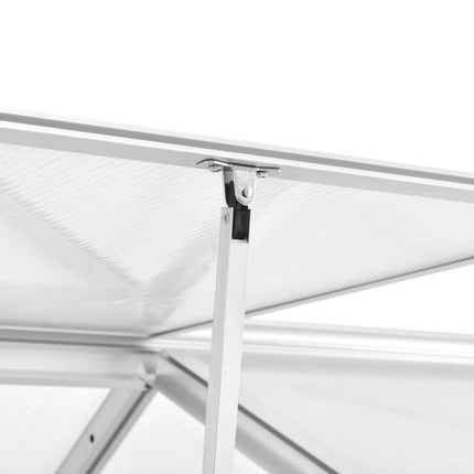 Växthus aluminium 362x190x195 cm 13,41 m³