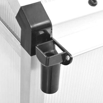 Växthus aluminium 362x190x195 cm 13,41 m³