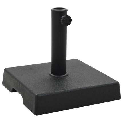 Parasollfot fyrkantig polyresin 8 kg svart