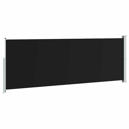 Infällbar sidomarkis 160 x 500 cm svart