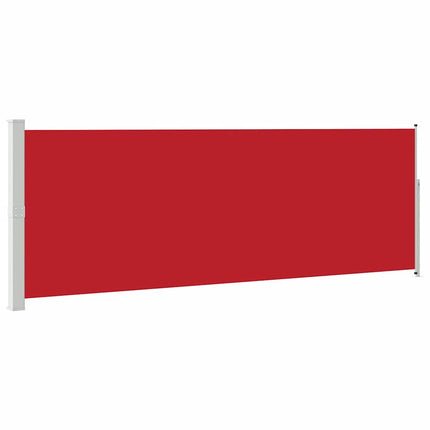 Infällbar sidomarkis 160 x 500 cm röd