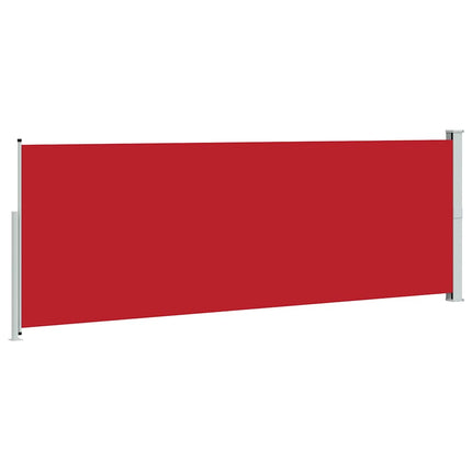 Infällbar sidomarkis 160 x 500 cm röd
