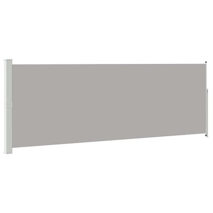Infällbar sidomarkis 160 x 500 cm grå